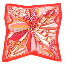 New Designed Fashion Solid Silk Square Scarf